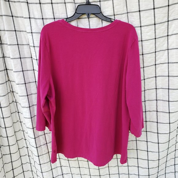 Laura Scott 3/4 sleeve tee - Picture 3 of 3